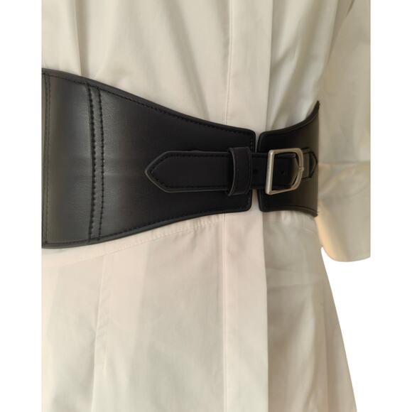 SIMKHAI Olson Belted Cotton Midi Dress Medium - Picture 11 of 13